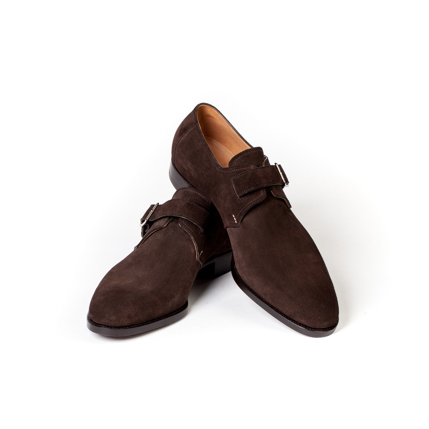 Monk "Iconic" made of Dark Brown Suede - purely handmade